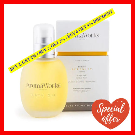 Serenity Bath Oil By Aromaworks For Unisex - 3.4 Oz