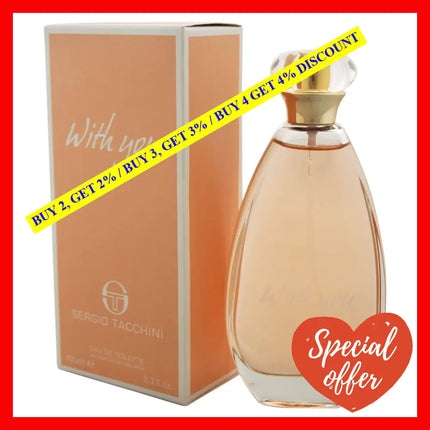 Sergio Tacchini With You By For Women - 3.3 Oz Edt Spray