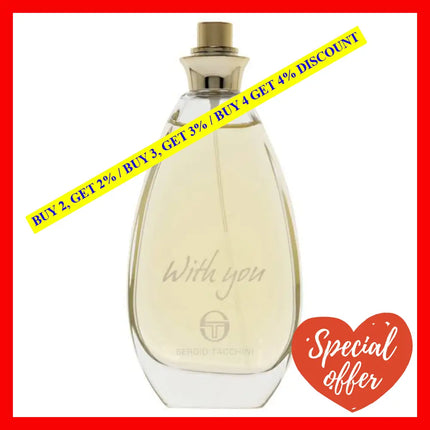 Sergio Tacchini With You By For Women - 3.3 Oz Edt Spray (Tester)