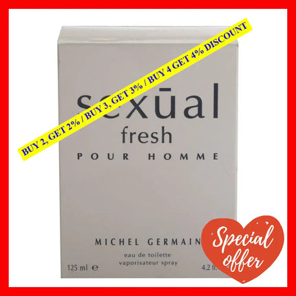 Sexual Fresh By Michel Germain For Men - 4.2 Oz Edt Spray