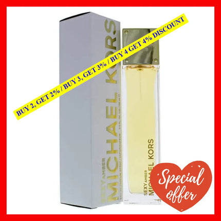 Sexy Amber By Michael Kors For Women - 3.4 Oz Edp Spray