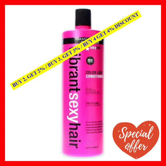 Sexy Hair Healthy Color Lock Conditioner By For Unisex - 33.8 Oz
