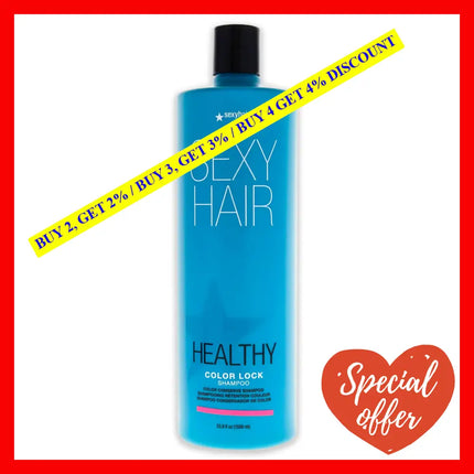 Sexy Hair Healthy Color Lock Shampoo By For Unisex - 33.8 Oz