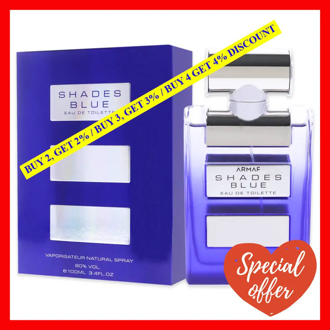 Shades Blue By Armaf For Men - 3.4 Oz Edt Spray