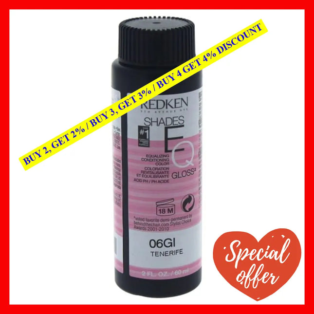 Shades Eq Color Gloss 06Gi - Tenerife By Redken For Unisex 2 Oz Hair