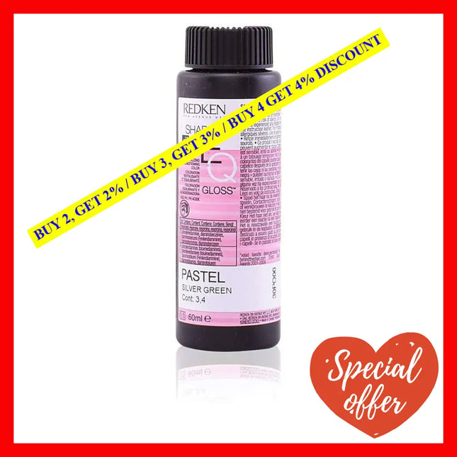 Shades Eq Color Gloss - Pastel Silver Green By Redken For Unisex 2 Oz Hair