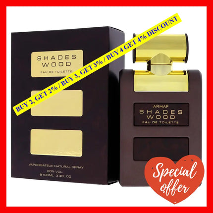 Shades Wood By Armaf For Men - 3.4 Oz Edp Spray