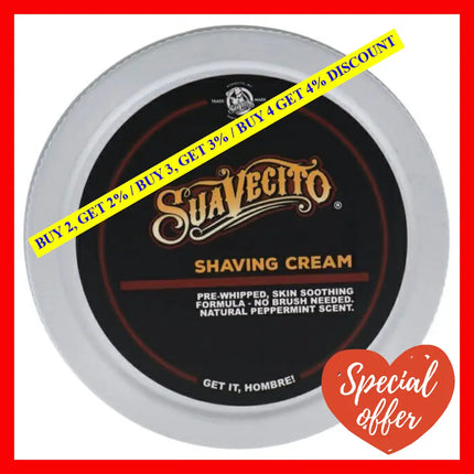 Shaving Creme By Suavecito For Men - 8 Oz Cream