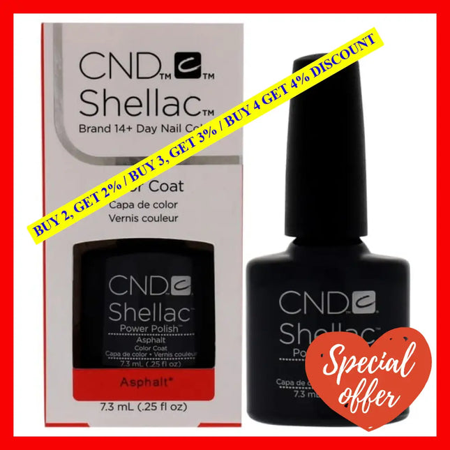 Shellac Nail Color - Asphalt By Cnd For Women 0.25 Oz Polish