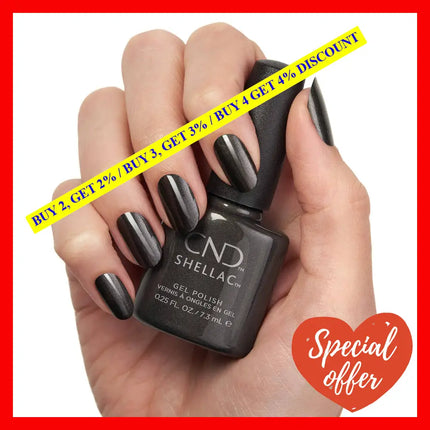 Shellac Nail Color - Asphalt By Cnd For Women 0.25 Oz Polish
