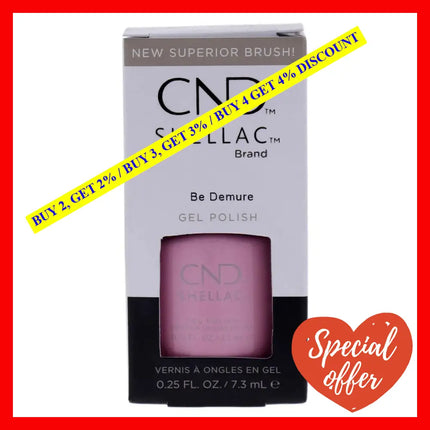Shellac Nail Color - Be Demure By Cnd For Women 0.25 Oz Polish
