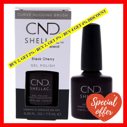 Shellac Nail Color - Black Cherry By Cnd For Women 0.25 Oz Polish