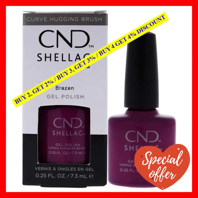 Shellac Nail Color - Brazen By Cnd For Women 0.25 Oz Polish