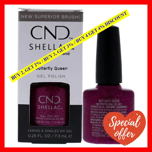 Shellac Nail Color - Butterfly Queen By Cnd For Women 0.25 Oz Polish