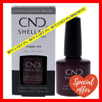 Shellac Nail Color - Cuppa Joe By Cnd For Women 0.25 Oz Polish