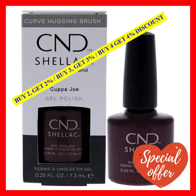 Shellac Nail Color - Cuppa Joe By Cnd For Women 0.25 Oz Polish