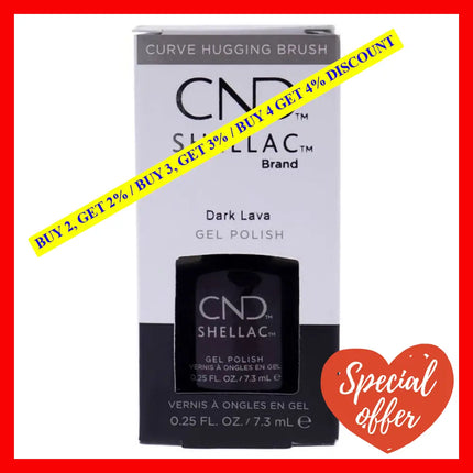 Shellac Nail Color - Dark Lava By Cnd For Women 0.25 Oz Polish