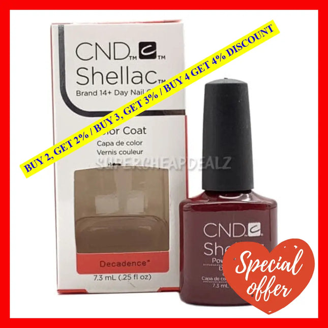Shellac Nail Color - Decadence By Cnd For Women 0.25 Oz Polish