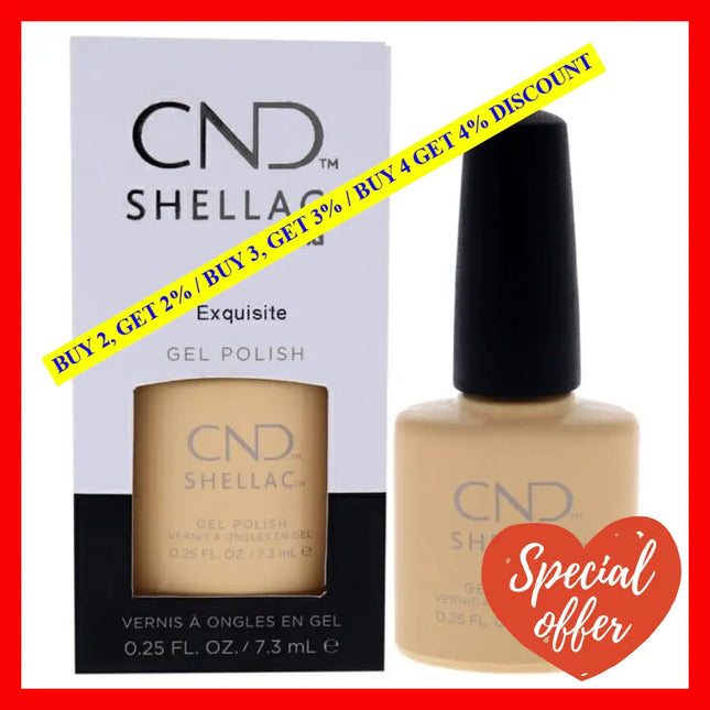 Shellac Nail Color - Exquisite By Cnd For Women 0.25 Oz Polish
