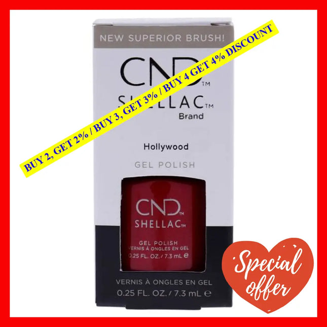 Shellac Nail Color - Hollywood By Cnd For Women 0.25 Oz Polish