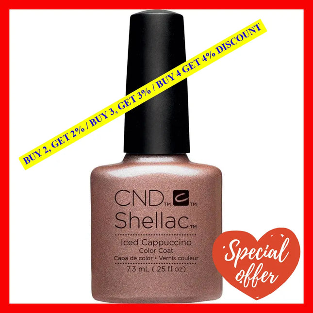 Shellac Nail Color - Iced Cappuccino By Cnd For Women 0.25 Oz Polish