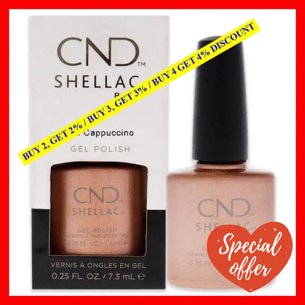 Shellac Nail Color - Iced Cappuccino By Cnd For Women 0.25 Oz Polish