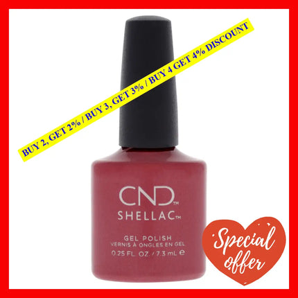 Shellac Nail Color - Kiss Of Fire By Cnd For Women 0.25 Oz Polish