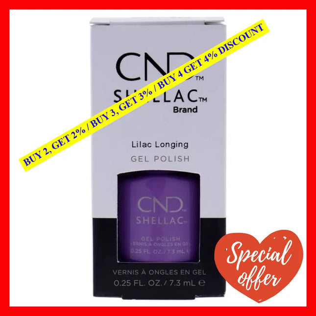 Shellac Nail Color - Lilac Longing By Cnd For Women 0.25 Oz Polish