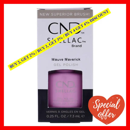 Shellac Nail Color - Mauve Maverick By Cnd For Women 0.25 Oz Polish