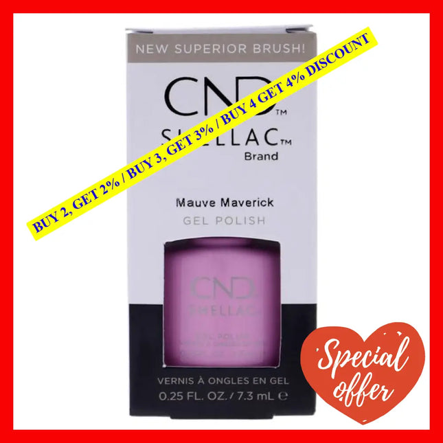 Shellac Nail Color - Mauve Maverick By Cnd For Women 0.25 Oz Polish