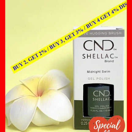 Shellac Nail Color - Midnight Swim By Cnd For Women 0.25 Oz Polish