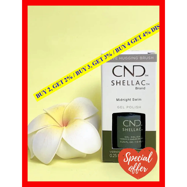Shellac Nail Color - Midnight Swim By Cnd For Women 0.25 Oz Polish