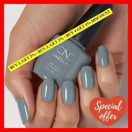 Shellac Nail Color - Mystic Slate By Cnd For Women 0.25 Oz Polish
