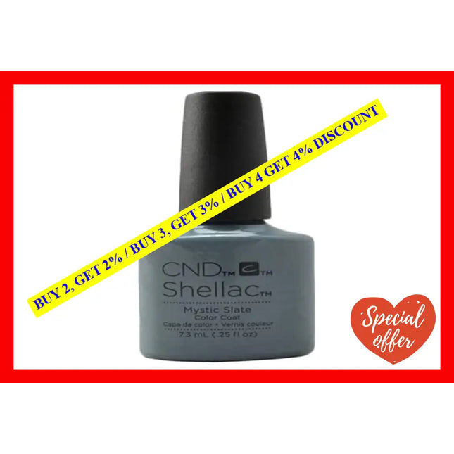 Shellac Nail Color - Mystic Slate By Cnd For Women 0.25 Oz Polish