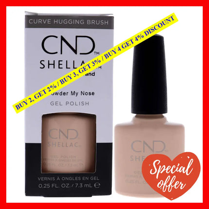 Shellac Nail Color - Powder My Nose By Cnd For Women 0.25 Oz Polish