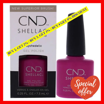 Shellac Nail Color - Psychedelic By Cnd For Women 0.25 Oz Polish