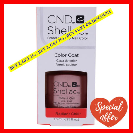 Shellac Nail Color - Radiant Chill By Cnd For Women 0.25 Oz Polish