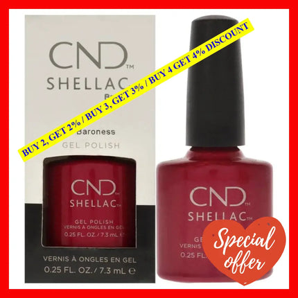 Shellac Nail Color - Red Baroness By Cnd For Women 0.25 Oz Polish