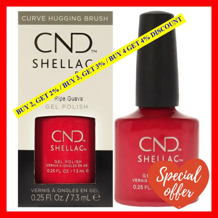 Shellac Nail Color - Ripe Gauva By Cnd For Women 0.25 Oz Polish