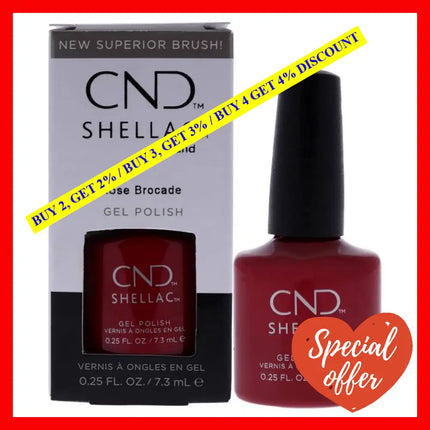 Shellac Nail Color - Rose Brocade By Cnd For Women 0.25 Oz Polish