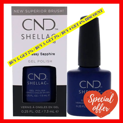 Shellac Nail Color - Sassy Sapphire By Cnd For Women 0.25 Oz Polish