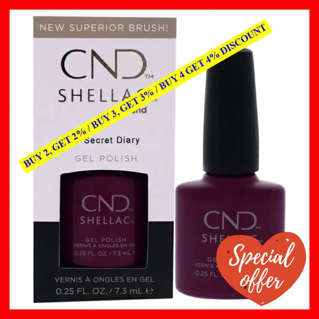 Shellac Nail Color - Secret Diary By Cnd For Women 0.25 Oz Polish
