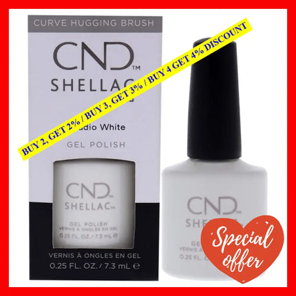 Shellac Nail Color - Studio White By Cnd For Women 0.25 Oz Polish