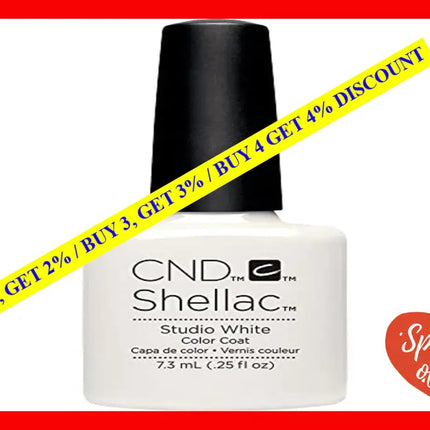 Shellac Nail Color - Studio White By Cnd For Women 0.25 Oz Polish