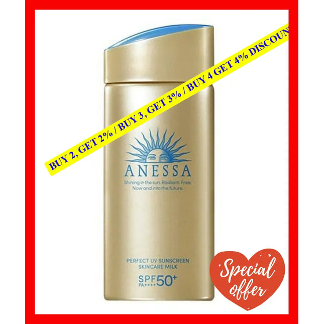 Shiseido Anessa Perfect Uv Sunscreen Skincare Milk 90Ml - 4909978124410