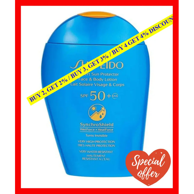 Shiseido Expert Sun Protector Spf 50 Uva Face - Body Lotion 150Ml 768614156734