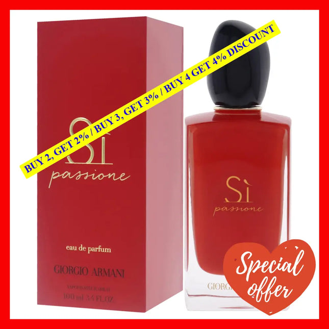 Si Passione By Giorgio Armani For Women - 3.4 Oz Edp Spray
