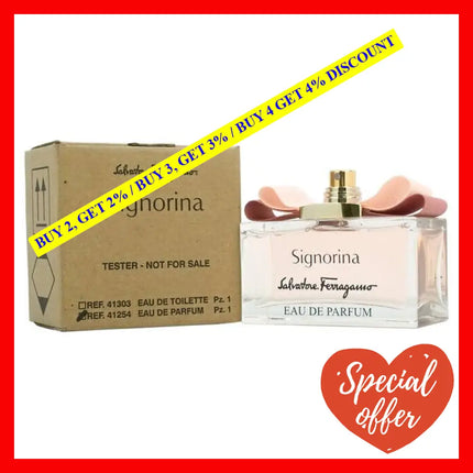 Signorina By Salvatore Ferragamo For Women - 3.4 Oz Edp Spray (Tester)