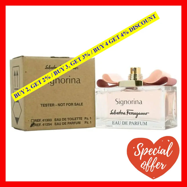 Signorina By Salvatore Ferragamo For Women - 3.4 Oz Edp Spray (Tester)