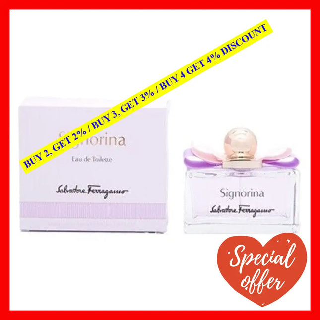 Signorina By Salvatore Ferragamo For Women - 3.4 Oz Edt Spray